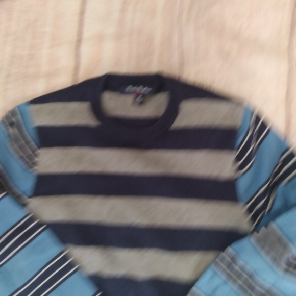 Brooks Brothers colorblock striped crewneck sweater sz M - Picture 2 of 3